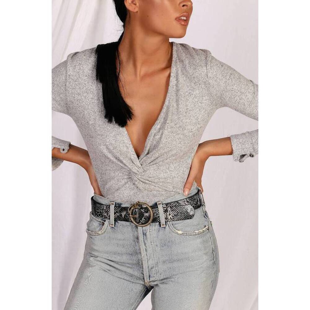 Lulus For Goodness Snake Gold And Snake Belt Black